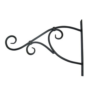 Crochet mural robuste en fer, résistant à la rouille, imperméable, pour usage intérieur et extérieur, support décoratif vintage - Product Image 3