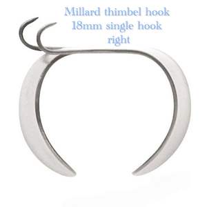 Millard Thimble 18mm, Gancho Simple Derecho, Herramienta de Cirugía Plástica, Retractor Cosmético Facial de Precisión, Instrumento Quirúrgico de Acero - Product Image 1