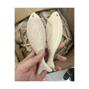 ซัพพลายเออร์เวียดนาม ของตกแต่งรูปปลาไม้ทำมือ งานไม้ธรรมชาติ รูปแบบปลาไม้ทาสี/ไม่ทาสี ของตกแต่งบ้านสไตล์ชายฝั่ง - Product Image 4