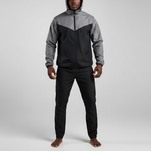 OEM Unisex Full Body Color Block Polyester/Nylon Lining Elastic Waist Breathable Four-Way Stretch Sweat <b>Sauna</b> Suit for <b>Home</b> - Product Image 3