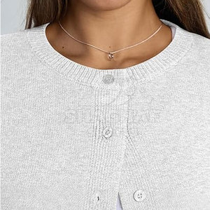 Cárdigan de Mujer, Tejido Suave, Estilo con Botones, Informal, para Uso Diario, Atuendo de Invierno a la Moda - Product Image 2