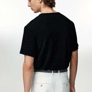 Nouveau T-shirt pour homme en coton de haute qualité à manches courtes pour homme, couleur unie, décontracté, hauts pour homme, t-shirts - Product Image 6