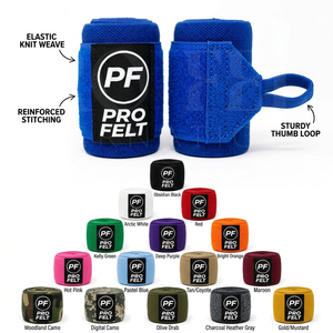 Muñequeras Elásticas de Alta Resistencia Azules, Soporte Elástico para Levantamiento de Pesas, Powerlifting, Entrenamiento en Gimnasio, Ejercicios de Fuerza - Product Image 1