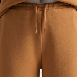 Survêtement uni pour femme grande taille, style streetwear décontracté, 100% coton, respirant, style urbain - Product Image 6