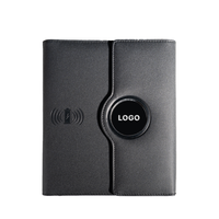 Carnet OEM CARDSILK avec batterie externe, couverture rigide en cuir PU, coffret cadeau, agenda multifonctionnel pour logo personnalisé d'entreprise