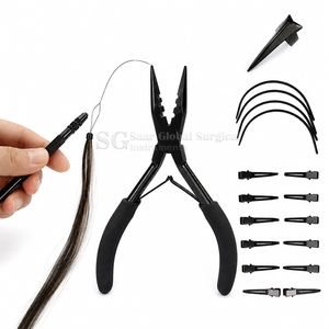 Pinza para Extensiones de Cabello SAAR GLOBAL SURGICAL Modelo SGS-1044 en Color Negro para Uso Comercial, Instalación y Remoción - Product Image 6