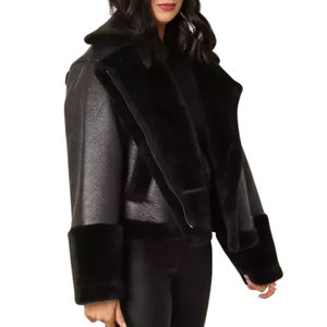 Streetwear Fashion <b>Women</b> Leather Clothing <b>Women's</b> Clothing <b>Jacket</b> Best Arrival <b>Women</b> Fashion Leather <b>Jackets</b> for Winter Clothing - Product Image 3