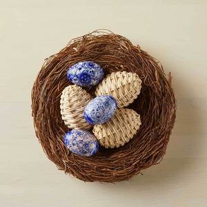 Sustainable easter <b>basket</b> stuffers handcrafted rattan <b>egg</b> cheapest price decor accessories - Product Image 5