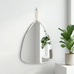 Artisan Design Modern Teardrop Durable <b>Wall</b> <b>Mirror</b> Glass Surface Decorative <b>Hanging</b> for Bathroom Use - Product Image 2
