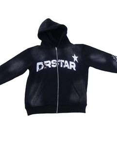 เสื้อฮู้ดลำลองสำหรับฤดูหนาว ผลิตตามสั่ง ขายส่ง ผ้าฝ้ายแท้ 100% ย้อมสีแบบแอซิดวอช ระบายอากาศได้ดี กันลม แห้งเร็ว เหมาะสำหรับออกกำลังกาย - Product Image 4