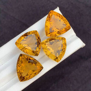 Piedra Preciosa de Citrino Natural |   Cristal de Cuarzo Amarillo Dorado |   Piedra Suelta de Citrino AAA para la Fabricación de Joyas, Lote a Precio de Mayoreo - Product Image 1