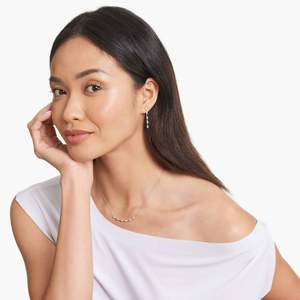 0.75 CT Asscher Cut Diamond 14 KT Solid Gold Elegant <b>Necklace</b> - Product Image 5