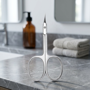 Ciseaux à ongles professionnels en acier inoxydable, coupe-cuticules de précision, pour usage en salon de manucure, manche rond, outil pour doigts d'adultes - Product Image 5