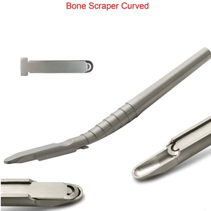 Instrumento Raspador de Hueso para Implantes Dentales, 1 Pieza, Acero Inoxidable, Recolector de Hueso Quirúrgico, Recto o Curvo - Product Image 6