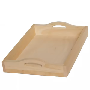 Bandeja rectangular de madera para servir comida en Ramadán, bandeja de madera para servir la cena, bandejas decorativas de madera para servir alimentos. - Product Image 1