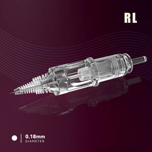 Aiguilles PMU T&T en acier inoxydable de qualité médicale, tailles 0,18 mm et 0,25 mm RL, pour maquillage <span class=keywords><strong>permanent</strong></span>, nano-cils, eyeliner, <span class=keywords><strong>contour</strong></span> des lèvres - Product Image 3