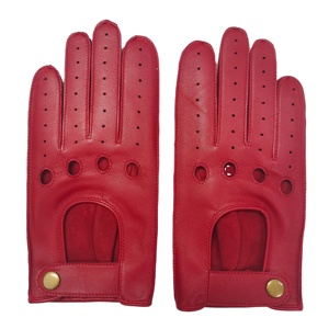 Guantes de Piel de Oveja Genuina de Color Rojo en Oferta, Cómodos y Suaves para Conducir, Ciclismo, Carreras, Deportes, Transpirables, para Hombre y Mujer - Product Image 6