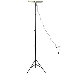 Lampada da Lavoro LED Portatile 11200 Lumen con Supporto a Treppiede a Doppia Testa, Alimentazione AC/DC per Costruzioni Esterne - Product Image 6