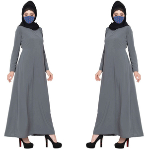 Abaya Abierta de Lino para Eid y Ramadán, Venta Caliente, Abaya de Lino y Poliéster Barata al por Mayor para Mujeres Musulmanas - Product Image 5