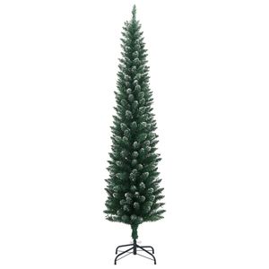 Sapin de Noël artificiel mince à 150 LED, 47,2 pouces - pour décorations festives - Product Image 3