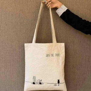 Bolsa de Lona con Asa Larga y Logotipo Personalizado – Ideal para Compras Diarias, Viajes, Trabajo, Estudio y Necesidades de Almacenamiento Ligero - Product Image 5