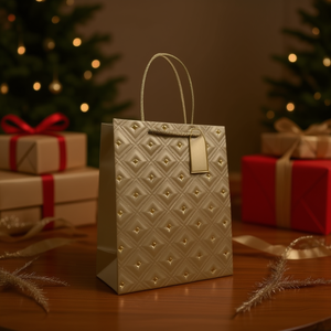 Borsa regalo ILAN 30x42x12cm taglia L con manico decorato per confezioni regalo - Product Image 2