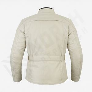 แจ็คเก็ตหนังแท้สำหรับขี่มอเตอร์ไซค์คุณภาพดีที่สุดสำหรับผู้ชาย รุ่นใหม่ล่าสุดสำหรับฤดูหนาว พร้อมแผ่นป้องกันที่ถอดออกได้ สามารถสั่งทำได้ - Product Image 2