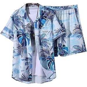 Conjunto de Pijama de Algodón Premium para Hombre, Ropa de Dormir de Manga Corta con Logotipo Personalizado - Product Image 1