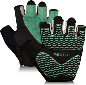 Rexfit Half Finger Gym <b>Gloves</b> Mesh Breathable Non Slip <b>Weight</b> Lifting Unisex Breathable Fitness <b>Training</b> <b>Gloves</b> <b>Weight</b> Lifting - Product Image 1