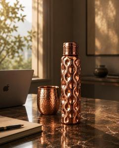 Ayurvedic <b>Copper</b> <b>Drinking</b> <b>Bottle</b> - Product Image 5