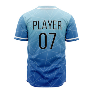 Maillots de baseball personnalisés pour hommes, saison estivale, impression sérigraphique, logo personnalisé, manches courtes, respirants, séchage rapide - Product Image 5
