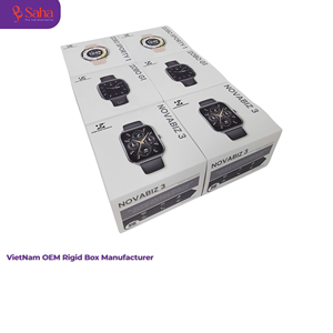 Fabricant OEM au Vietnam, boîte en papier rigide personnalisée de haute qualité pour montre connectée et produits numériques - Product Image 2