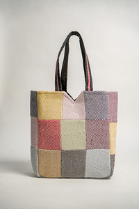 Factory Direct <b>Canvas</b> <b>Tote</b> Bag Check Pattern Zipper Handbag Custom Orders OEM ODM Fast Delivery - Product Image 3