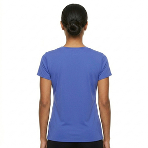 Camiseta Premium Unisex con Cuello en V, Corte Regular, Manga Corta, Diseño de Diamantes en Patchwork, Ropa Deportiva, Secado Rápido, Transpirable - Product Image 4