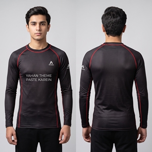 Haut de compression personnalisé pour Muay Thai à manches longues, élastique, anti-déchirure, sublimé, pour arts martiaux, fabrication usine - Product Image 6
