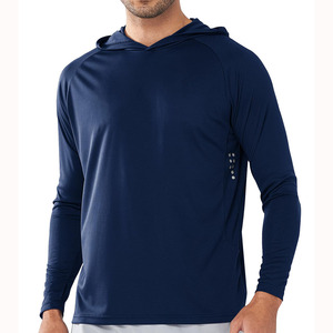 Comfort Fit And Stylish Skin- Friendly Unique Design Polyester Spandex Amazing Product Fishing Hoodie For Men's - Product Image 1