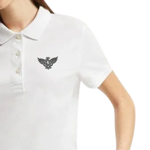 Womens Short Sleeve Polo Shirt Breathable Cotton Blend Collared Casual Golf Tennis Office Uniform <b>Classic</b> Fit Everyday Wear Top - Product Image 4