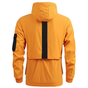 Chaqueta Cortavientos Transpirable e Impermeable con Cierre de Cremallera, Logotipo Impreso, OEM Personalizado, Talla Grande, para Hombre, Tejido con Memoria, para Invierno - Product Image 2