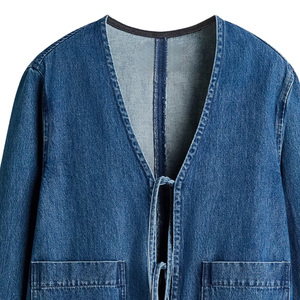 Veste en jean décontractée pour femme à manches longues, boutonnée, coupe classique, légère, pour le printemps, l'automne, le streetwear et le quotidien - Product Image 4