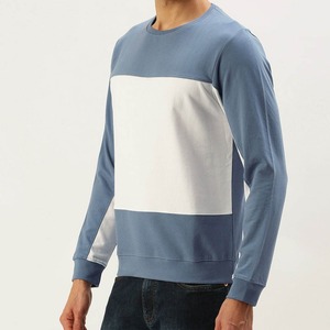 Heat Transfer Embroidered Logo Customized <b>Men's</b> Sweatshirt High Quality Winter Color Contrast <b>Fleece</b> Wholesale Sweatshirts - Product Image 2
