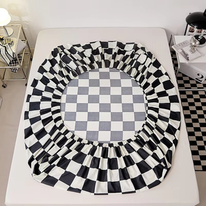 Sábana Plana Elástica Lisa Blanca y Negra 100% Algodón 200 Hilos Ultra Suave Transpirable Moderna para Adultos Uso Hospitalario para Todas las Estaciones - Product Image 6