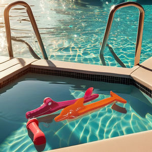 Dolphin & Crocodile Character Stylish <b>Pool</b> <b>Tools</b> & <b>Accessories</b> Floating <b>Pool</b> Toys Taiwan Made Waterproof - Product Image 1