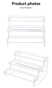 Exhibidor Acrílico Transparente de 3 Niveles, Ecológico y Moderno, para Pasteles y Postres, Ideal para Panaderías, Cafeterías y Mostradores de Venta - Product Image 2