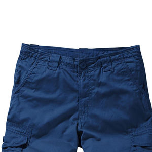 Pantalones Cortos Cargo de Moda Urbana, 100% Algodón, Cintura Elástica, Casuales, con Múltiples Bolsillos, Transpirables, Unisex, Personalizables OEM ODM - Product Image 5