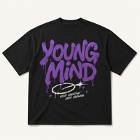 T-shirt graphique oversize tendance 100 % coton imprimé effet vieilli streetwear lourd écologique personnalisable unisexe gothique homme