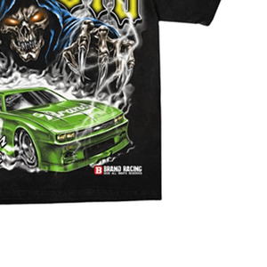 Camiseta Negra de Hombre, Manga Corta, Cuello Alto, Estilo Urbano, Corte Regular, 100% Algodón, Ecológica, Antiarrugas - Product Image 3
