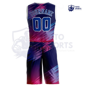 Uniforme de Baloncesto Deportivo de Tela Suave y Transpirable, Ligero, Duradero, Colorido, a la Moda, con el Mejor Precio - Product Image 2