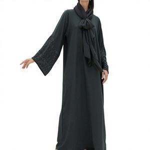 Wholesale Kaftan Abaya Handmade Turkish Floor Length Long Sleeve Soft Breathable Fabric Loose Fit Casual Party Wear - Product Image 1