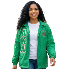 Chaqueta Cortavientos Bordada Premium para Mujer, Diseño de Doble Costura, Ligera, Informal, para Exteriores - Product Image 2