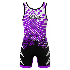 Combinaison de lutte personnalisée pour hommes avec logo d'équipe, en polyester/spandex, pour la lutte professionnelle - Product Image 5